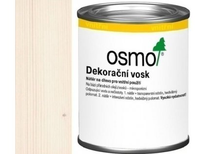 Osmo dekoračný vosk intenzívne odtiene 0,125L 3188 Sneh  + darček k objednávke nad 40€