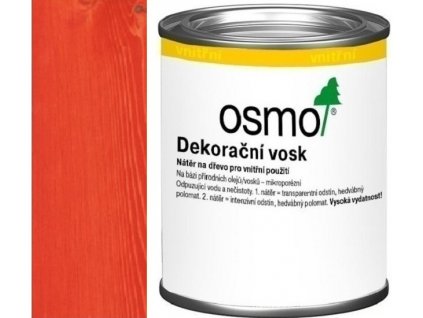 Osmo dekoračný vosk intenzívne odtiene 0,125L 3104 Červená
