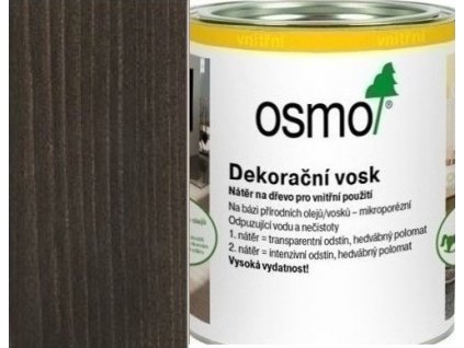 Osmo dekoračný vosk intenzívne odtiene 0,375L 3169 Čierna  + darček k objednávke nad 40€