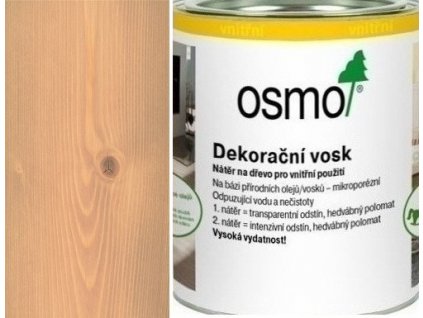 Osmo Dekoračný vosk transparentný 0,375L 3102 Buk ľahko parený