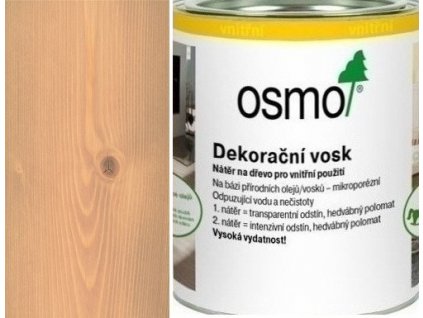 Osmo Dekoračný vosk transparentný 0,375L 3102 Buk ľahko parený  + darček k objednávke nad 40€