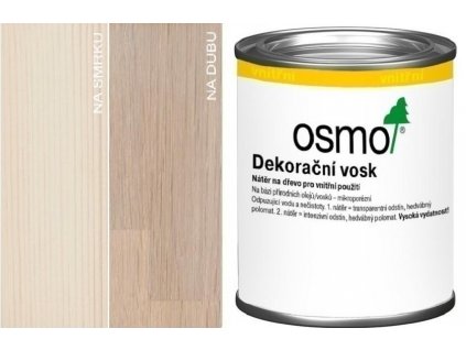 Osmo Dekoračný vosk transparentný 0,125L 3111 Biela  + darček k objednávke nad 40€