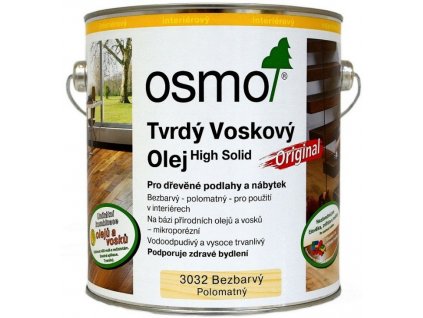 Osmo Tvrdý voskový olej ORIGINAL 0,375L 3032 bezfarebný, hodváb. polomat