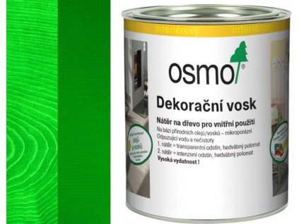 3190556 osmo dekoracni vosk intenzivni odstiny 0 375l zelena 3131