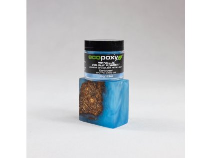EcoPoxy (Metalické pigmenty do živice) 15g carribean  + darček k objednávke nad 40€