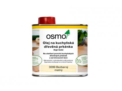 Osmo Olej na kuchyňská dřevěná prkénka 0,5L 3099 bezbarvý matný  + darček k objednávke nad 40€