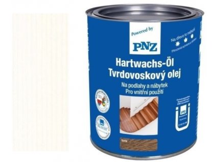 PNZ Tvrdý voskový olej - farebný 0,75l Odtieň: Weiss - Biela  + darček k objednávke nad 40€