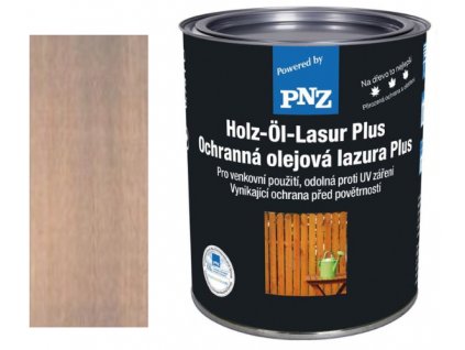PNZ Olejová lazúra Plus 0,75l Odtieň: Čadič.sivá - Basaltgrau  + darček k objednávke nad 40€