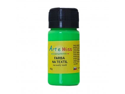 Farba na textil 84 neón zelená
