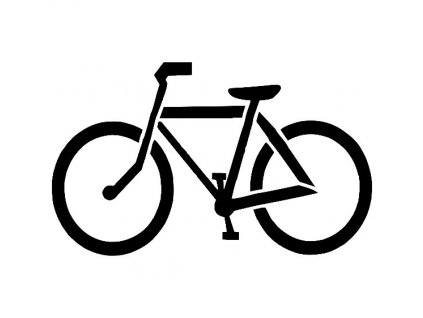 Bicykel plastová šablóna