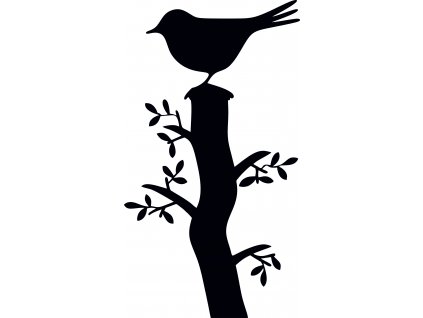 Vták na strome plastová šablóna