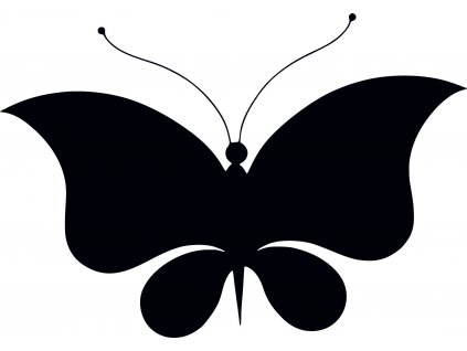 Motýľ plastová šablóna 1