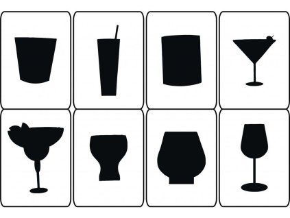 Set šablón – Skleničky 516