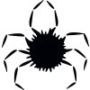 Pavúk plastová šablóna 2