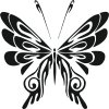 Motýľ plastová šablóna 9