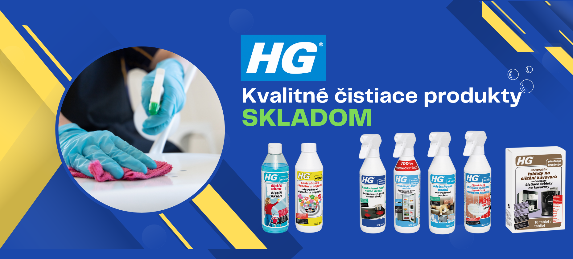 Hg čistiace prostriedky