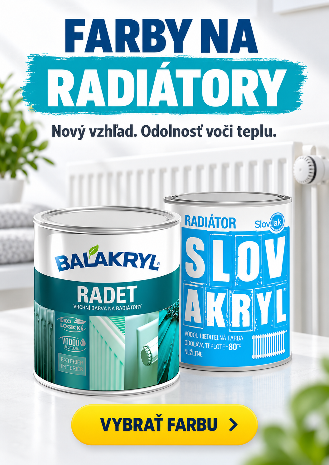 Farby na radiátor