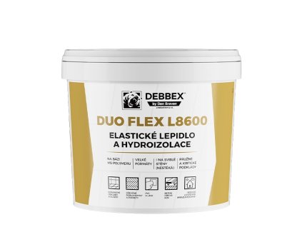 Elastické lepidlo a hydroizolácia DUO FLEX L8600 (Farba béžová, Balenie 5 kg, Typ obalu vedro)
