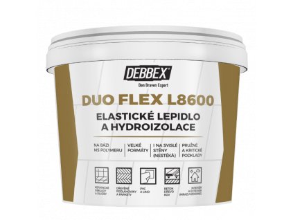 Elastické lepidlo a hydroizolácia DUO FLEX L8600 (Farba béžová, Balenie 5 kg, Typ obalu vedro)