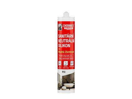 Sanitárny neutrálny silikón (Farba transparentná, Balenie 280 ml, Typ obalu kartuša)