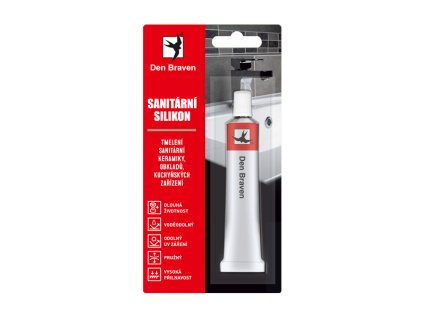 Sanitárny silikón (Farba biela, Balenie 23 ml, Typ obalu tuba v blistri)