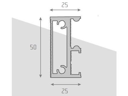 Profil vnější pro rozkládací stoly (Rozměr 4 m)