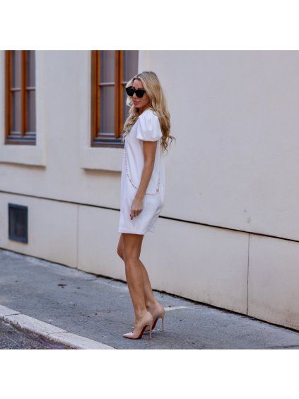 ŠATY LINE MINI WHITE