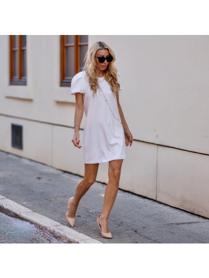 ŠATY LINE MINI WHITE