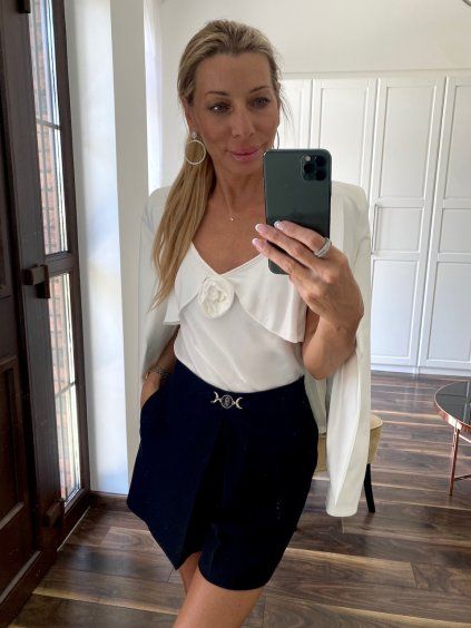 TOP WHITE SATEN