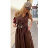 MIDI DRESS BROWN
