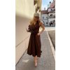 MIDI DRESS BROWN