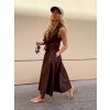 MIDI DRESS BROWN