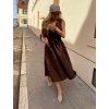 MIDI DRESS BROWN