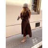 MIDI DRESS BROWN