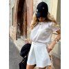 BLOUSE WHITE SATEN