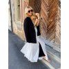 DRESS WHITE-BLACK LUXURY