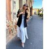 DRESS WHITE-BLACK LUXURY