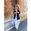 DRESS WHITE-BLACK LUXURY