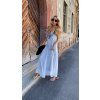 DRESS WHITE-BLACK LUXURY