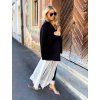 DRESS WHITE-BLACK LUXURY