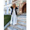 DRESS WHITE-BLACK LUXURY