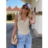 KNITTED TANK TOP GOLD