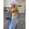 KNITTED TANK TOP GOLD