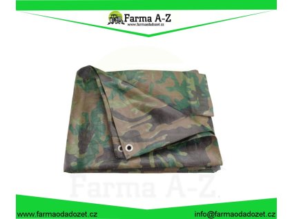 Plachta maskovací PE nepromokavá 100g/m2, 10x15m, PE