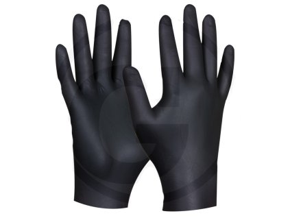 Gebol Jednorázové rukavice „Black Nitril Ultra Strong“ nepudrované, 80 ks