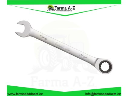 Klíč ráčnový očkoplochý, 72 zubů, 18mm, L 235mm, CrV/S2