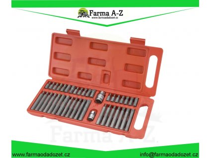 Hroty IMBUS-TORX-XZN, sada PROFI 40ks, pro ráčny 3/8", 1/2", CrV