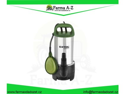 čerpadlo ponorné nerezové, 1100W, 16500l/hod