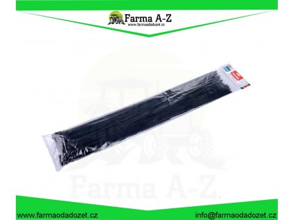 Pásky stahovací na kabely černé, 900x12,4mm, 50ks, nylon PA66