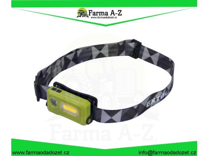 čelovka 140lm, USB nabíjení, LED+COB LED